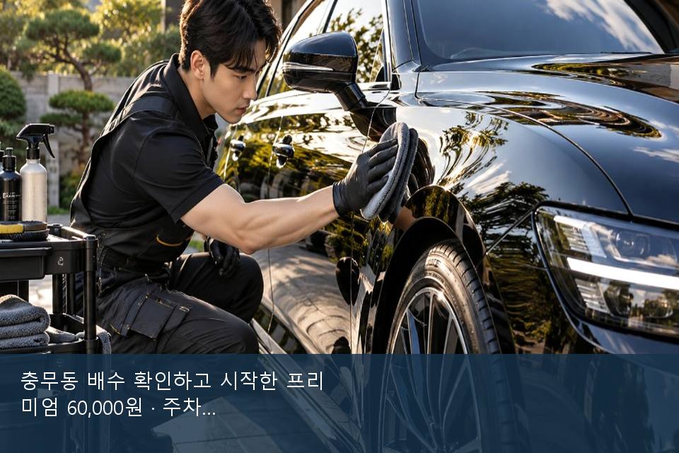 충무동 배수 확인하고 시작한 프리미엄 60,000원 · 주차장에서 부른 날